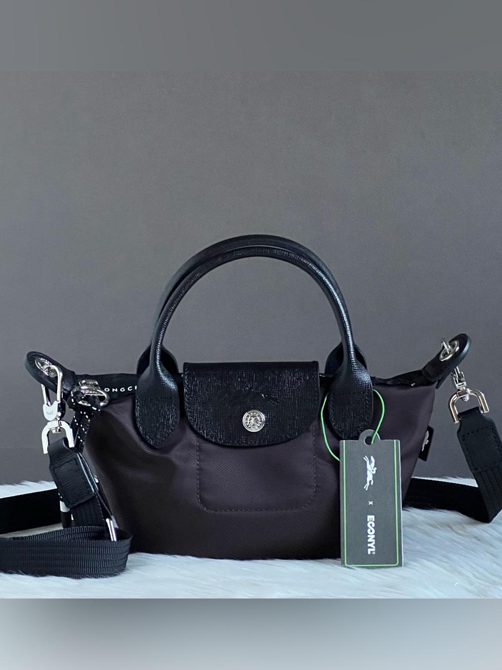 Longchamp Le Pliage Energy XS Handbag (Wine Red)